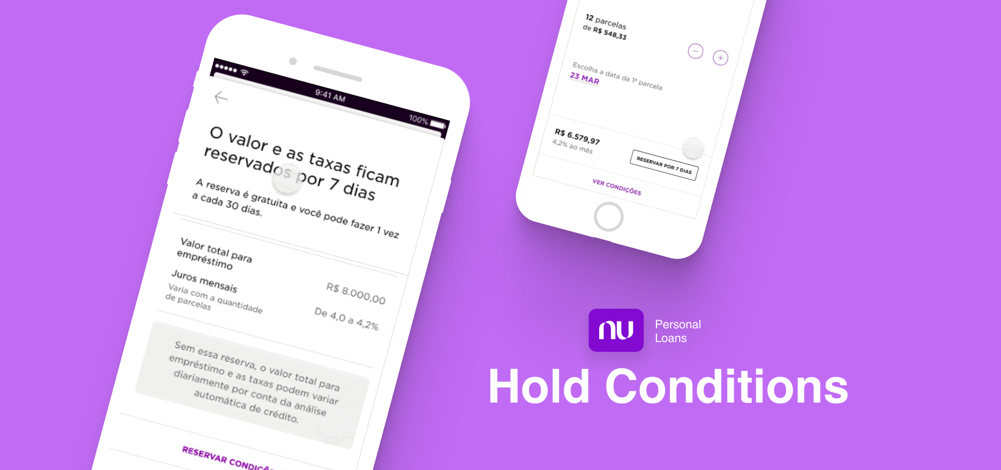 Congelar condições de empréstimo pessoal